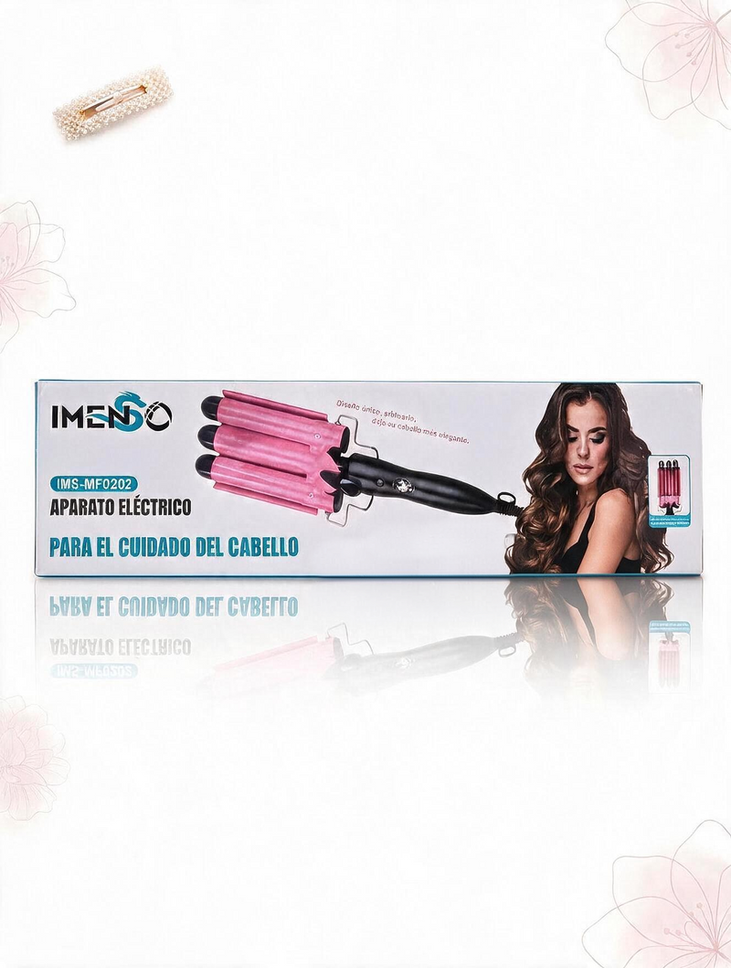 Ondulador Rizador de Cabello Triple Barril