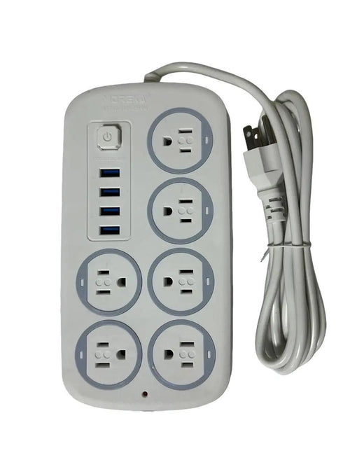 Regleta 6 Tomas con Puertos USB Multicontacto