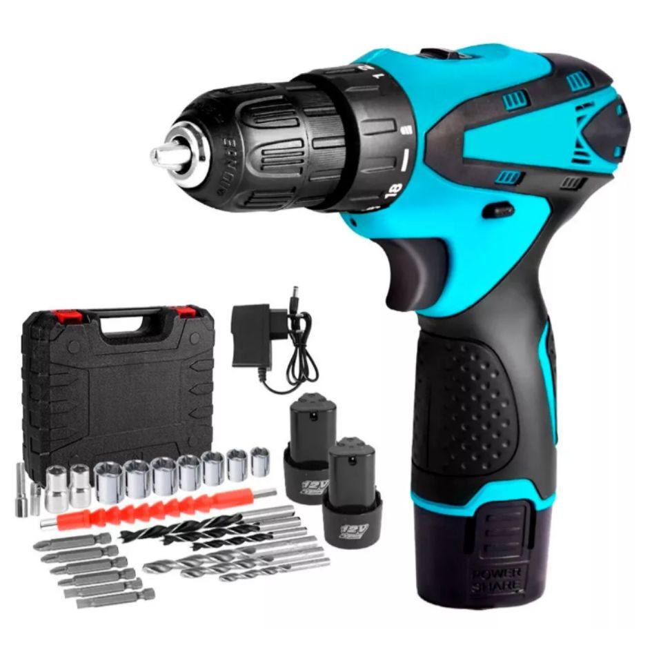 Kit de Taladro Inalámbrico con Accesorios